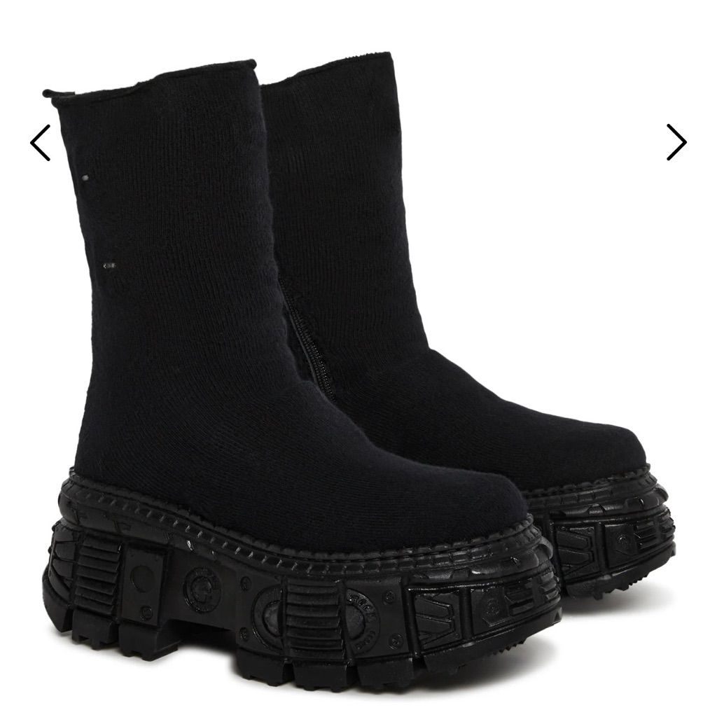 New Rock Stretch Sock Platform Boots